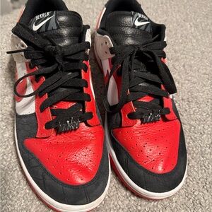 Nike Men's Sneakers - Red and Black
